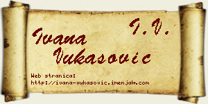Ivana Vukasović vizit kartica